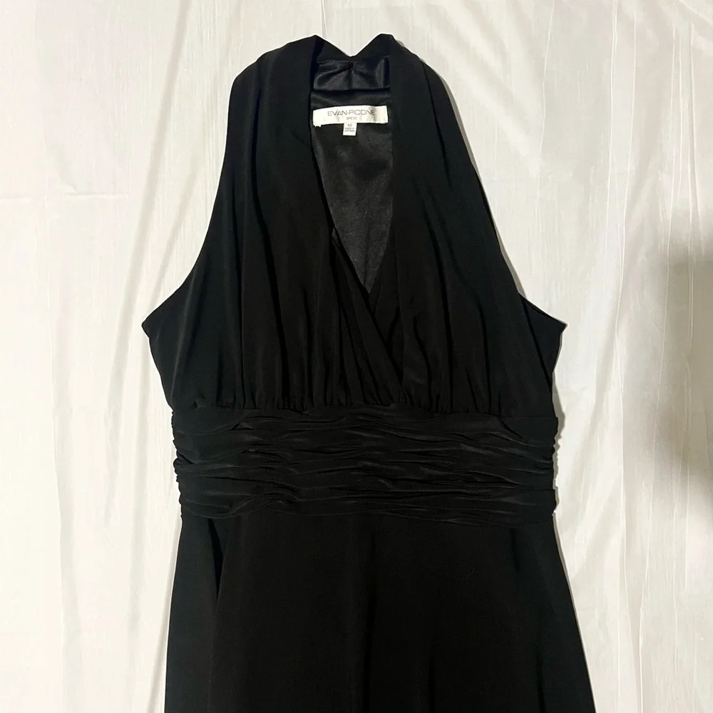 Evan Picone Black Backless Dress - Picture 4 of 5